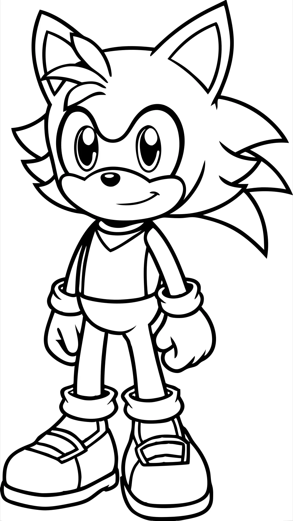 coloring pages of sonic x